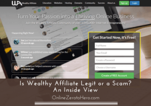 is wealthy affiliate legit or a scam review