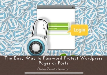 password protect wordpress pages and posts