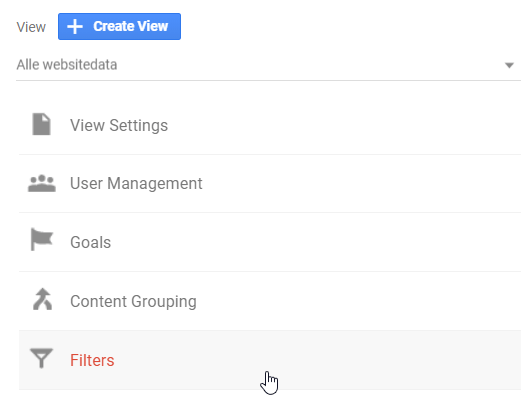 create analytics filter