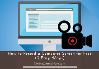 how to record a computer screen for free