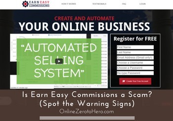 is earn easy commissions a scam