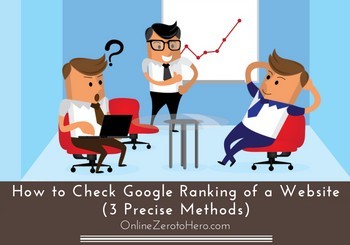 how to check google ranking of a website header