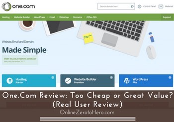 one.com review header
