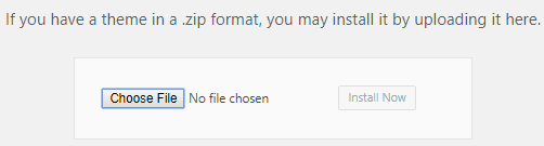 choose zip file to upload
