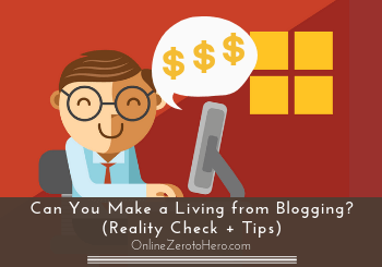 can you make a living from blogging header