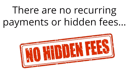 no hidden fees claim