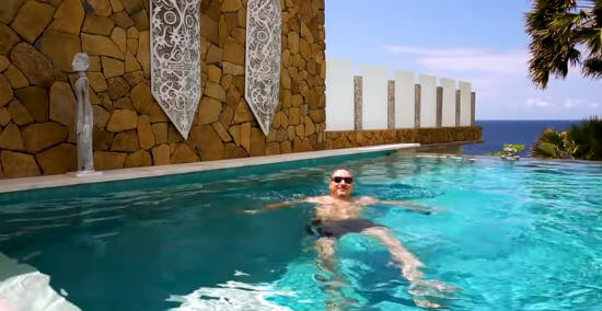 urgency suites pro owner in pool