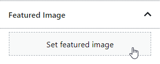 gutenberg featured image section