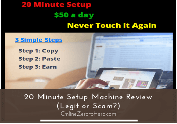 20 minute setup machine review header