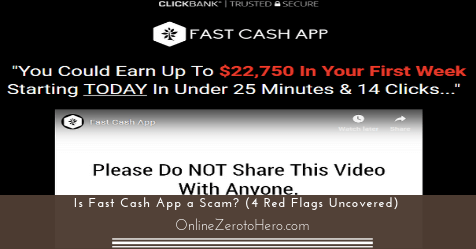 Is Fast Cash App A Scam 4 Red Flags Uncovered