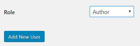 add new wordpress user button