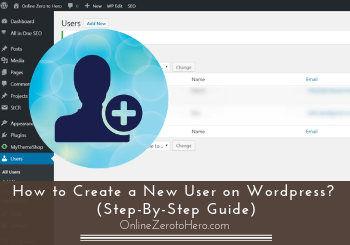 how to create a new user on wordpress header