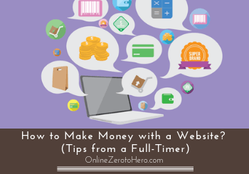 how to make money with a website header