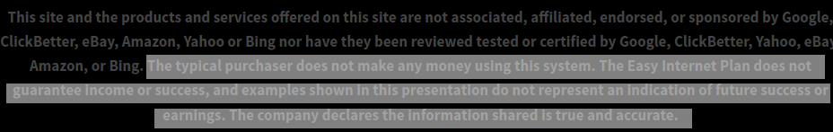 quick home websites disclaimer