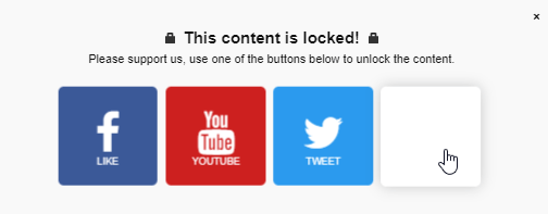 content locker pro social share lock
