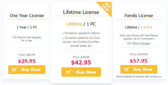 videoproc pricing