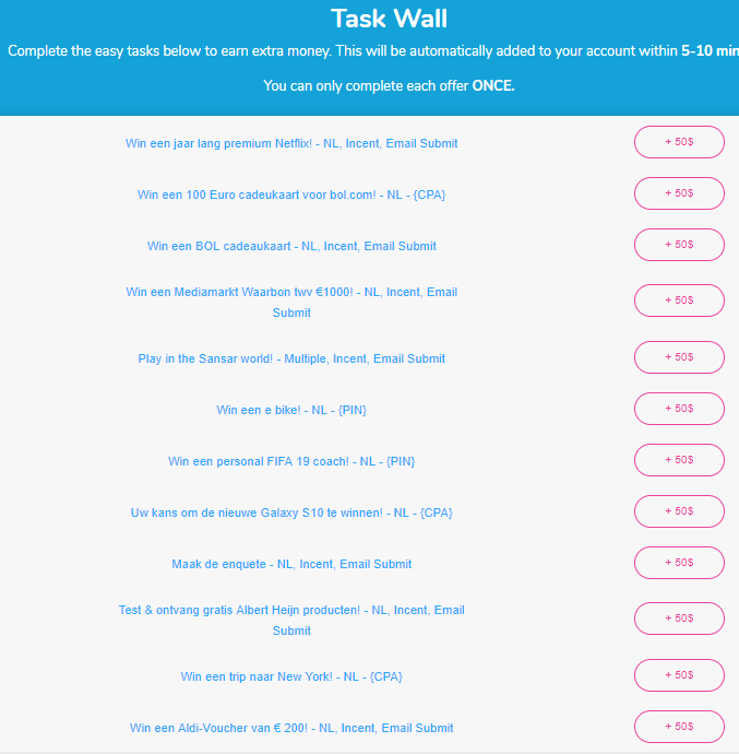 kids have money task wall