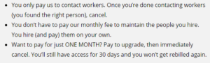 cancellation policy on onlinejobs ph