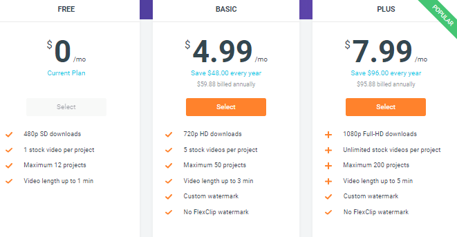 flexclip pricing