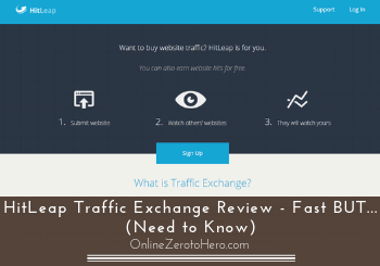 hitleap traffic exchange review header