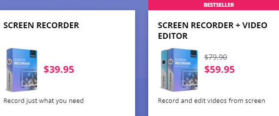 movavi screen recorder price