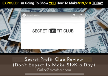 secret profit club review header