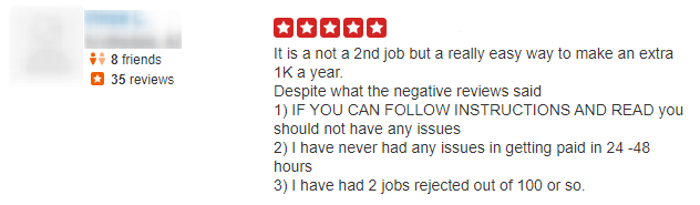 yelp review of field agent