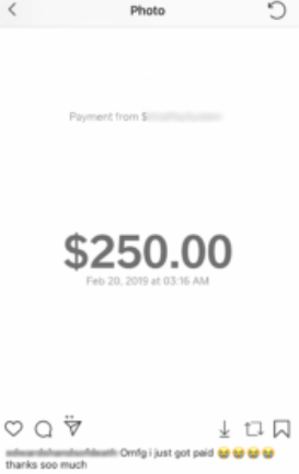 influencercash payment proof