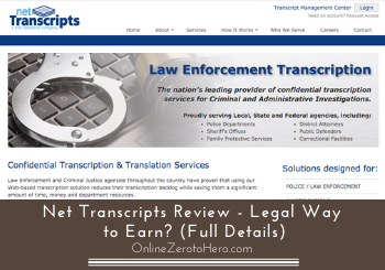 Net Transcripts Review – Legal Way to Earn? (Full Details)