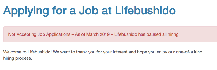 lifebushido-not-hiring