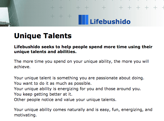 lifebushido-unique-talents